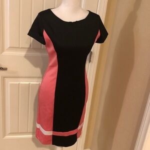 🍀HP🍀New York & company pink and black dress